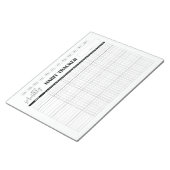 Monthly Habit Tracker White Notitieblok (Schuin)