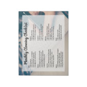 Monthly House Cleaning Checklist Notitieblok (Linkerzijde)