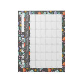 Monthly Planner Spring Colorful Flowers  Notitieblok (Linkerzijde)