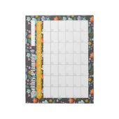 Monthly Planner Spring Colorful Flowers Notitieblok (Linkerzijde)