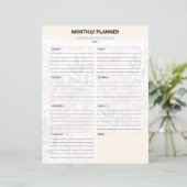 Monthly Planner Template (Staand voorkant)