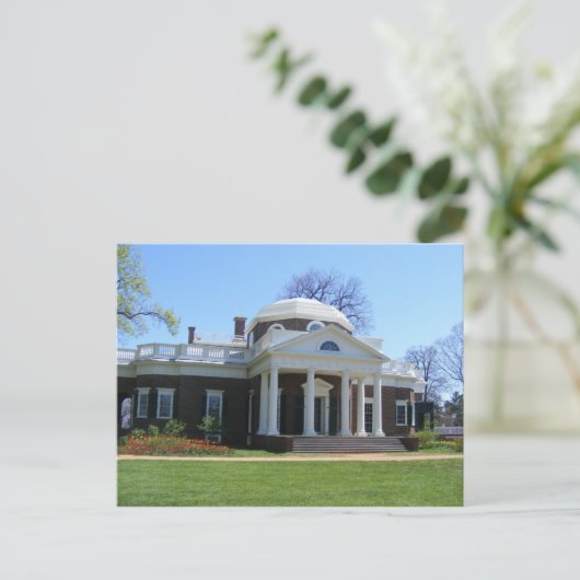 monticello briefkaart (Staand voorkant)