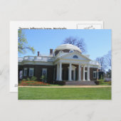 monticello briefkaart (Voorkant / Achterkant)