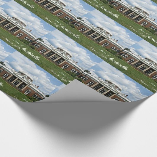 Monticello, de thuisstad Thomas Jefferson Cadeaupapier (Hoek)