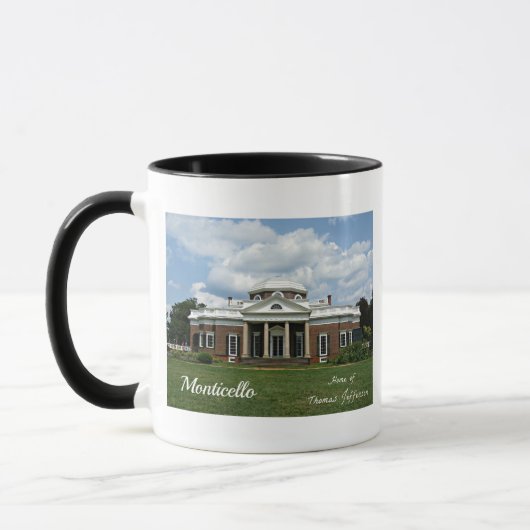 Monticello, de thuisstad Thomas Jefferson Mok (Links)