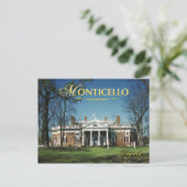 Monticello, Jefferson's Home, Virginia Briefkaart (Staand voorkant)