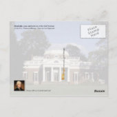 Monticello, Jefferson's Home, Virginia Briefkaart (Achterkant)