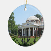 Monticello kerstversiering keramisch ornament (Links)