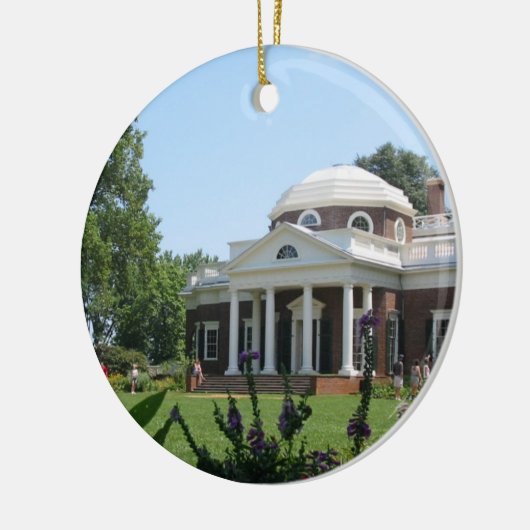Monticello kerstversiering keramisch ornament (Links)