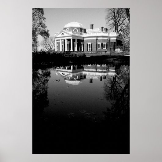 Monticello over water poster (Voorkant)