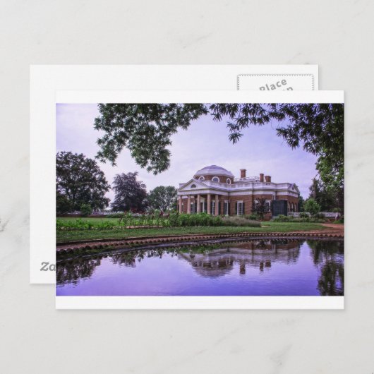 Monticello Reflection Briefkaart (Voorkant / Achterkant)