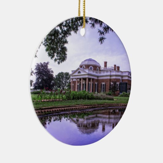 Monticello Reflection Keramisch Ornament (Rechts)