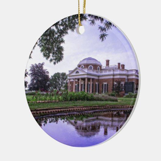 Monticello Reflection Keramisch Ornament (Links)