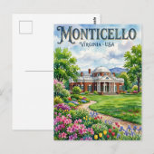 Monticello VS Briefkaart (Voorkant / Achterkant)