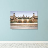 Montjuc Fortress Canvas Afdruk (Insitu (Houten vloer))