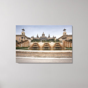 Montjuc Fortress Canvas Afdruk