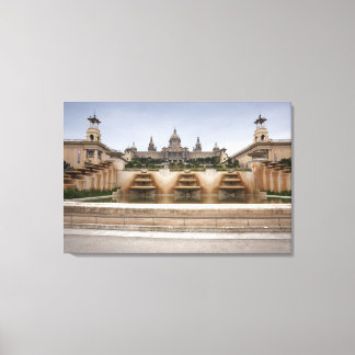 Montjuc Fortress Canvas Afdruk