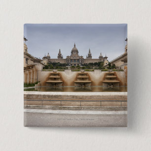 Montjuc Fortress Vierkante Button 5,1 Cm