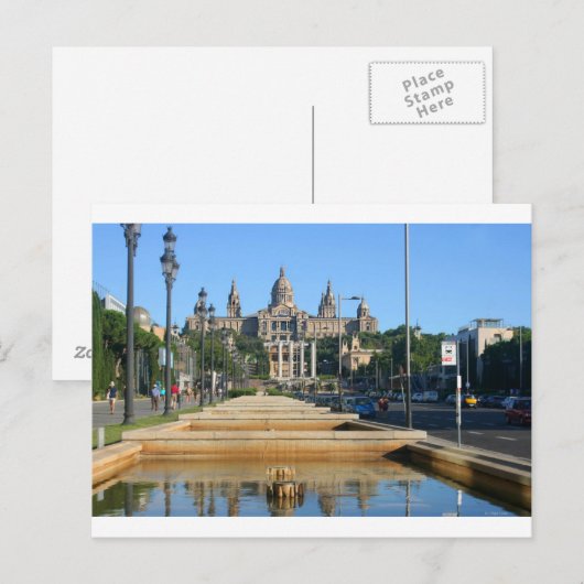 Montjuic, Barcelona, españa Briefkaart (Voorkant / Achterkant)