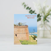 Montjuic castle, Barcelona Briefkaart (Staand voorkant)