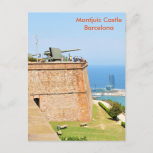 Montjuic castle, Barcelona Briefkaart