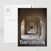 Montjuic Castle, Barcelona Briefkaart (Voorkant / Achterkant)