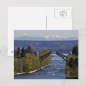 MontLake Bridge en Cascade Mountains Briefkaart (Voorkant / Achterkant)