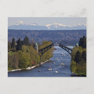 MontLake Bridge en Cascade Mountains Briefkaart