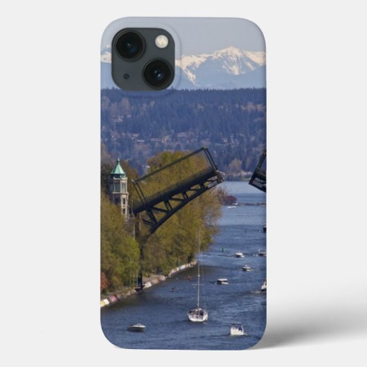 MontLake Bridge en Cascade Mountains Case-Mate iPhone Case (Achterkant)