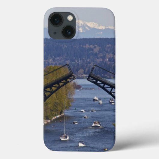 MontLake Bridge en Cascade Mountains Case-Mate iPhone Case (Achterkant)