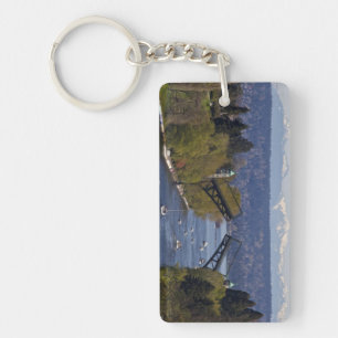 MontLake Bridge en Cascade Mountains Sleutelhanger