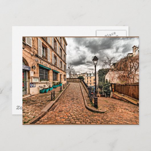 Montmarte, Parijs, Frankrijk Briefkaart (Voorkant / Achterkant)