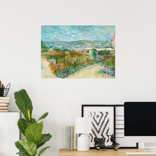 Montmartre, Behind the Moulin de la Galette, Parij Poster (Thuiskantoor)