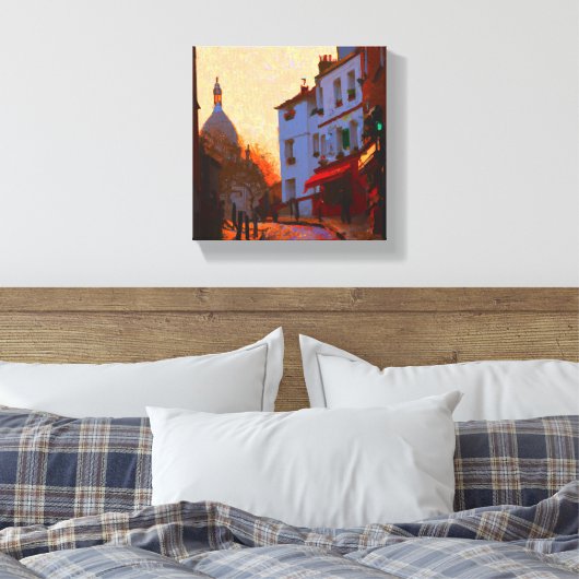 Montmartre Early Morning Light Canvas Afdruk (Insitu (Slaapkamer))