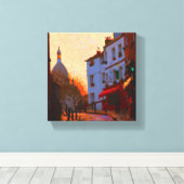 Montmartre Early Morning Light Canvas Afdruk (Insitu (Houten vloer))