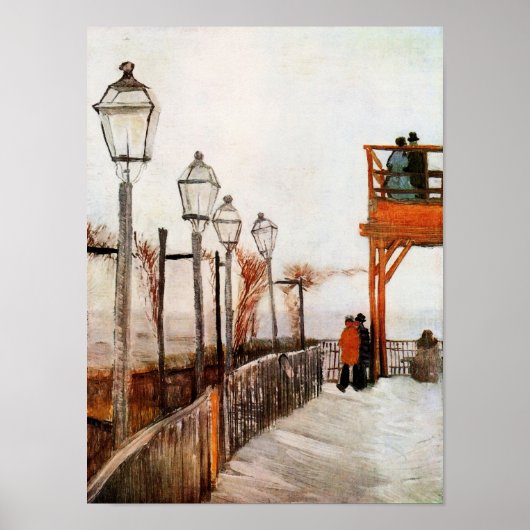 Montmartre (F272) Van Gogh Fine Art Poster (Voorkant)