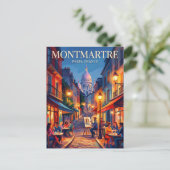 Montmartre Frankrijk Briefkaart (Staand voorkant)