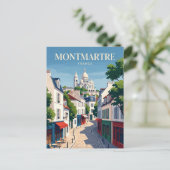 Montmartre Frankrijk Briefkaart (Staand voorkant)