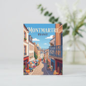 Montmartre Frankrijk Briefkaart (Staand voorkant)