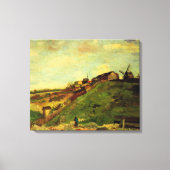 Montmartre: Groeve, de Molens door Vincent van Gog Canvas Afdruk (Voorkant)