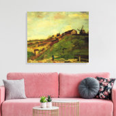 Montmartre: Groeve, de Molens door Vincent van Gog Canvas Afdruk (Insitu (Woonkamer))