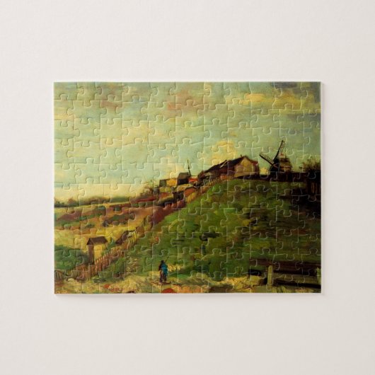 Montmartre: Groeve, de Molens door Vincent van Gog Legpuzzel (Horizontaal)
