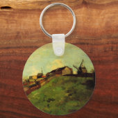 Montmartre: Groeve, de Molens door Vincent van Gog Sleutelhanger (Voorkant)