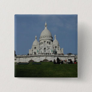 Montmartre knop vierkante button 5,1 cm