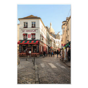 Montmartre Le Consulat Paris Cafe - Foto Afdruk