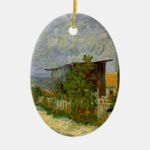 Montmartre-pad en zonnebloemen door Vincent van Go Keramisch Ornament