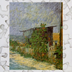 Montmartre-pad en zonnebloemen door Vincent van Go Legpuzzel
