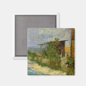 Montmartre-pad en zonnebloemen door Vincent van Go Magneet (Voorkant / Achterkant)