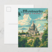 Montmartre - Parijs, Frankrijk Briefkaart (Voorkant / Achterkant)