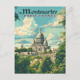 Montmartre - Parijs, Frankrijk Briefkaart